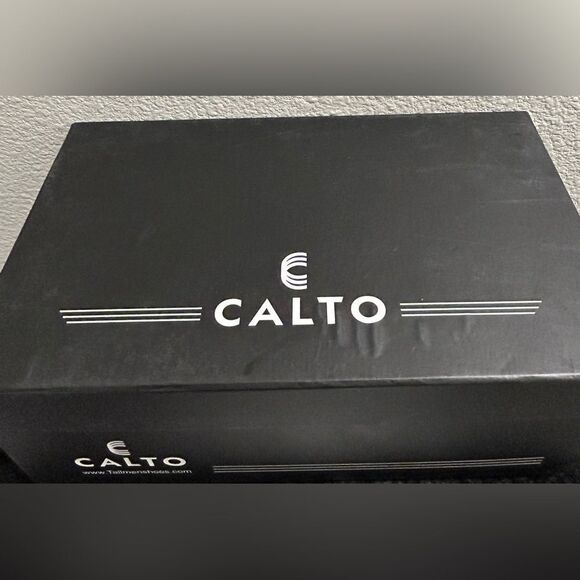 CALTO - K2132 - 2.8 Inches Taller (Black) Fisherman Sandal Size 7.5 NIB main image 10